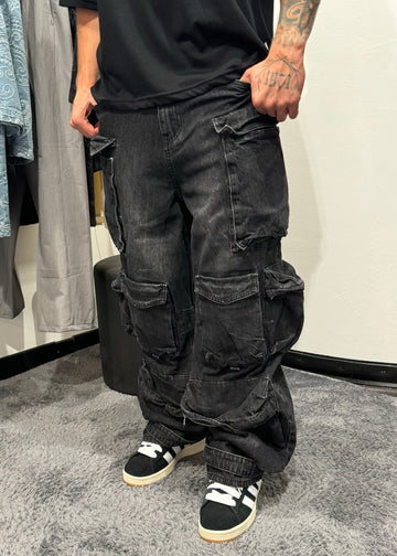 Jeans cargo multitasche